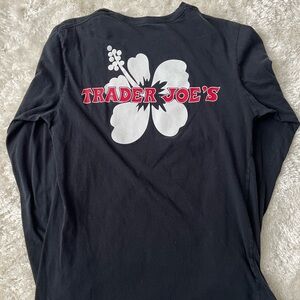 Trader Joe's Black Long Sleeve Shirt